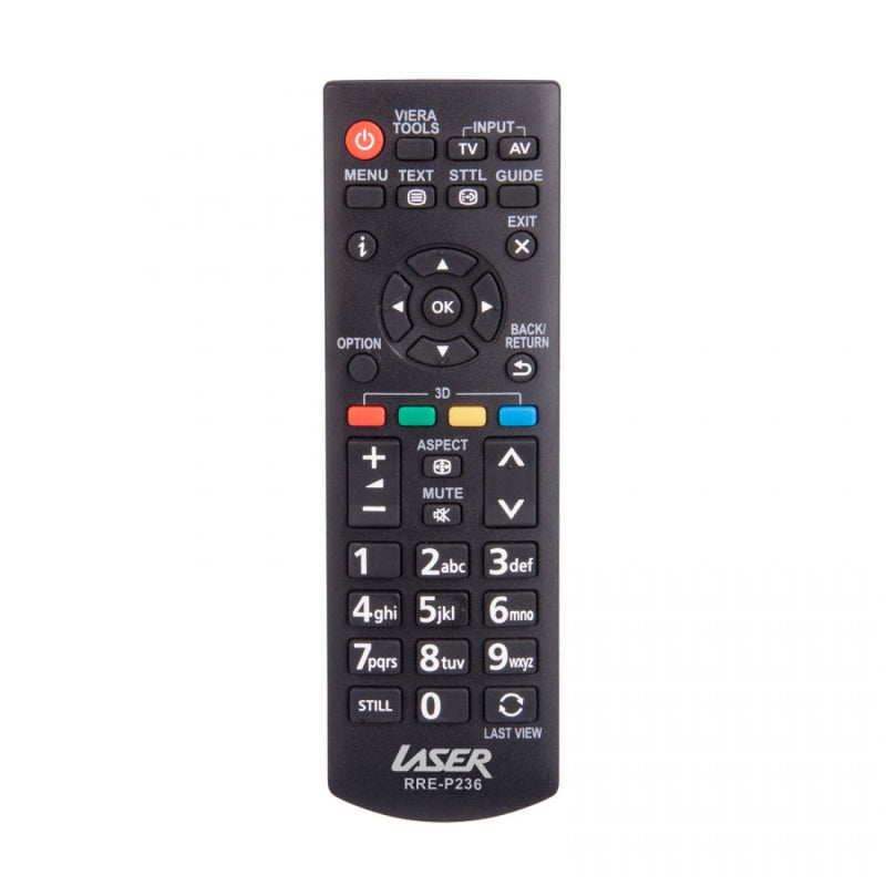 LASER Replacement Remote for Panasonic TVs RRE-P236