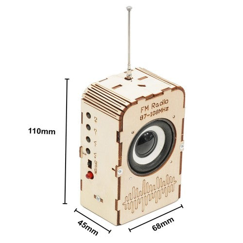 Wooden Kit - 3D Fm Radio Model FE7198232