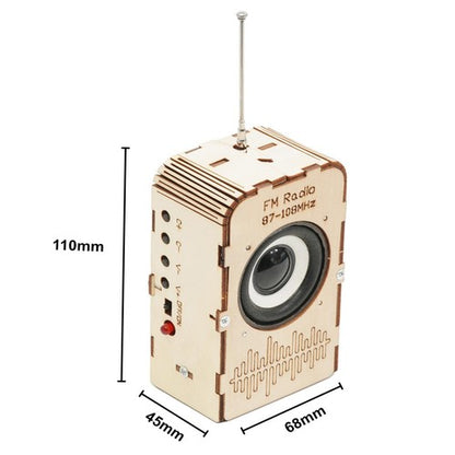 Wooden Kit - 3D Fm Radio Model FE7198232