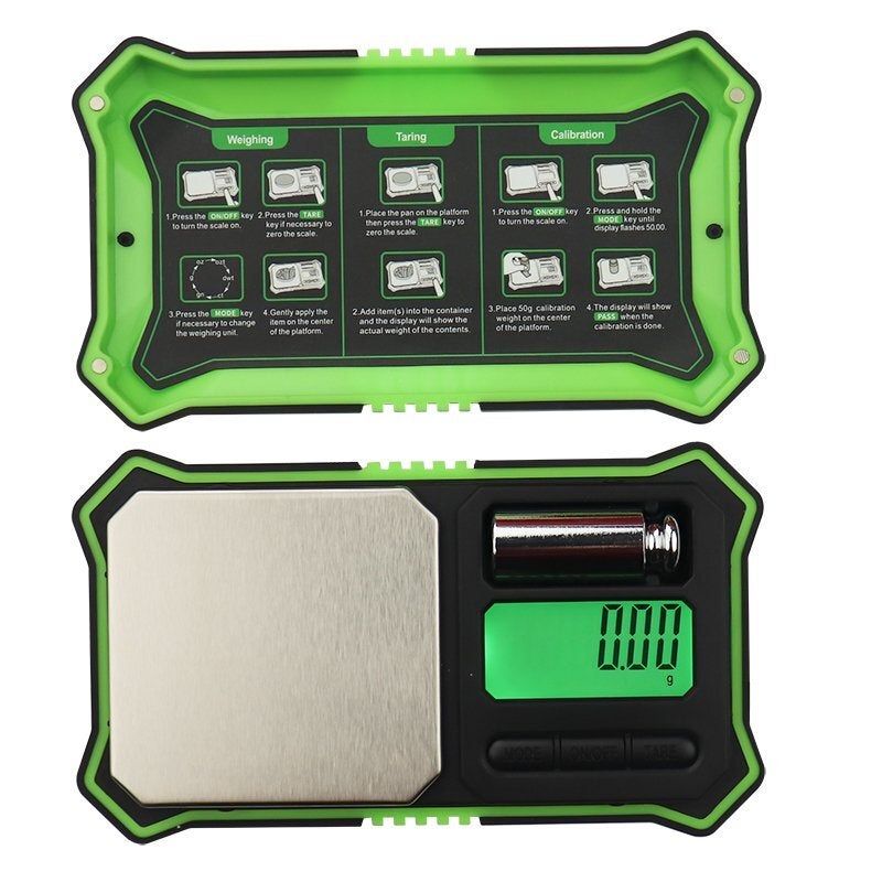 Fuzion Scales - Digital Pocket Scale - 0.01 grams x 200 grams Green FSNGRN200-01