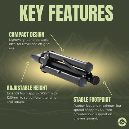 Treklo Starlink Mini Tripod 700mm - 1210mm CVB-S-TRIPOD-T-MINI-11