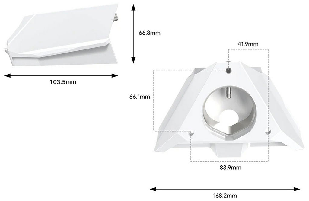 Starlink Mini Pole Adaptor/flat Mount 30-50mm Stlm-0119