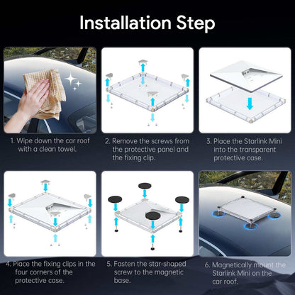 Starlink Mini Magnetic Mount Bracket Protective Case STLM-MRM126
