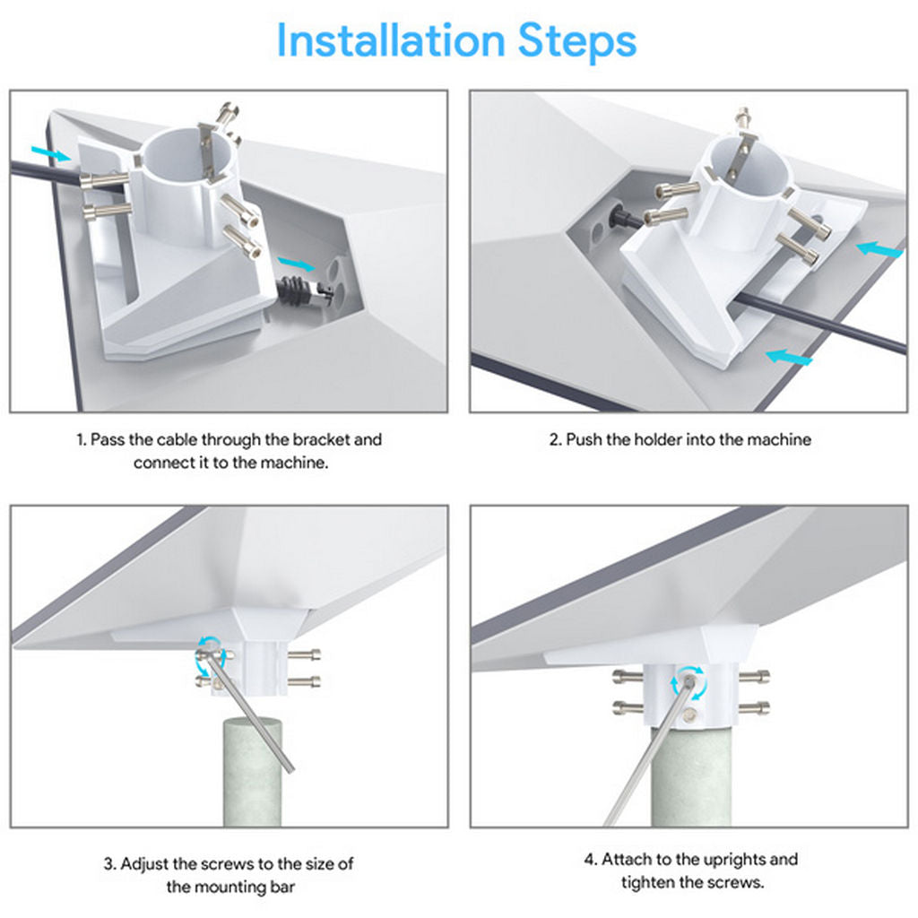 Starlink Mini Pole Bracket Plastic 38-45mm STLM-PAD02