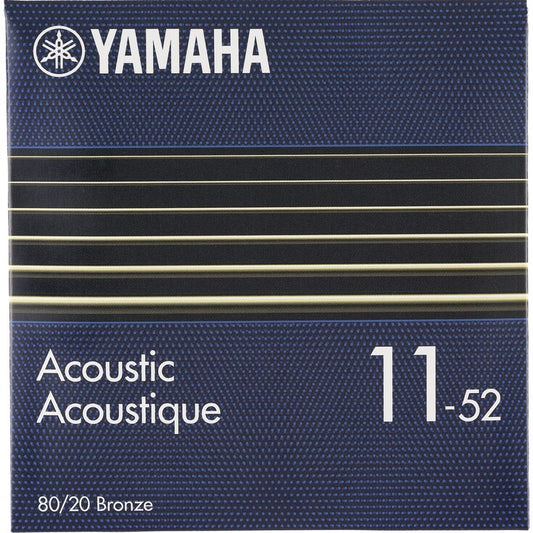 Yamaha 80/20 Bronze Acoustic Guitar Strings Custom Light Vgu6550 Gsa11