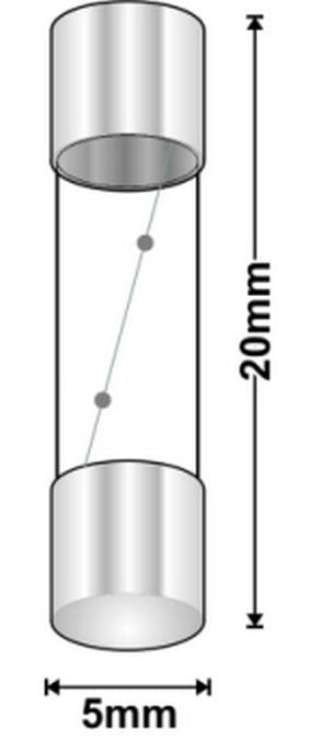 Fuse M205 Slow Blow 1a TBX1