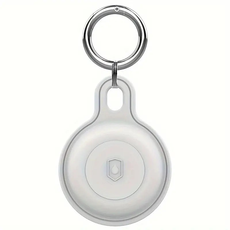 Airtag Case - Enclosed Waterproof Silicone With Keyring White UT57364W