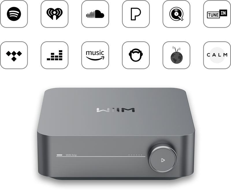 Wiim 2x60w Stereo Streaming Amplifier Hi Res Airplay2 Chromecast Hdmi WiiM-AMP-SG