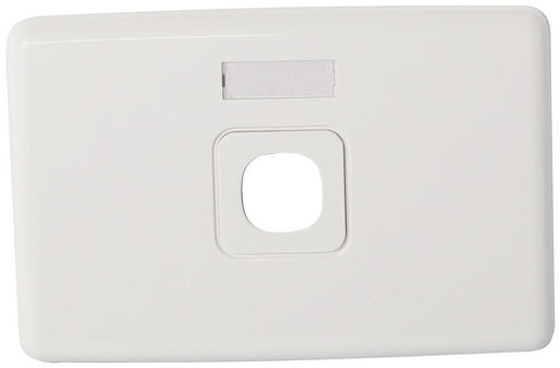 Wall Plate Rj45 Single Clipsal Compatible Id Label White WPL100