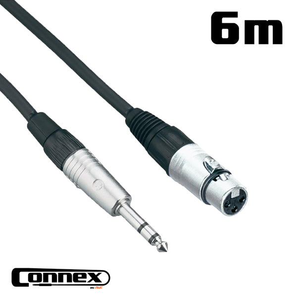 Ave Connex Xlr Female-6.35mm Balanced Audio Cable 6m XFJS-6