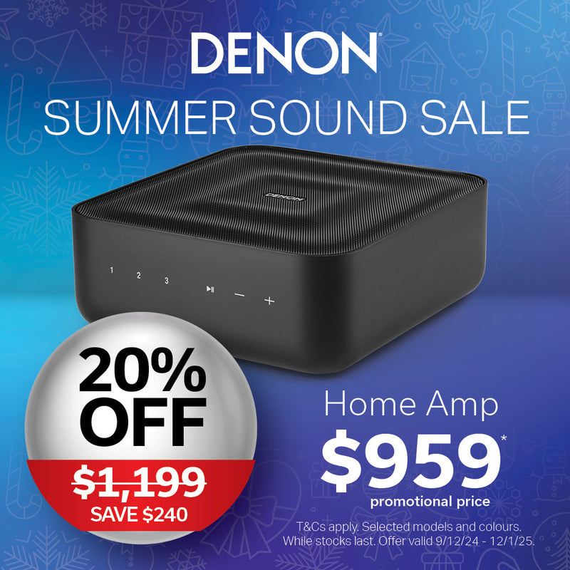 Denon Home Amp 2x100W HDMI eARC AirPlay2 HEOS Streaming DEN-HOME-AMP