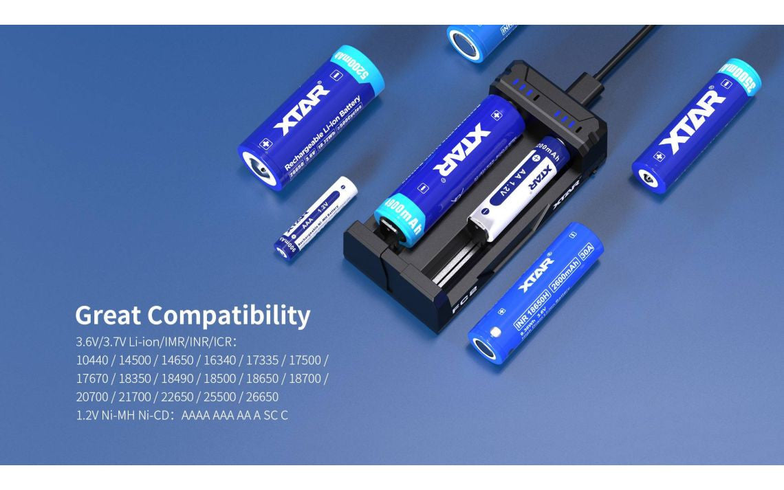 Xtar Battery Charger Li-ion Dual Channel FC2C