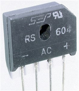 Bridge Rectifier 400v 6a In Line Zr1360