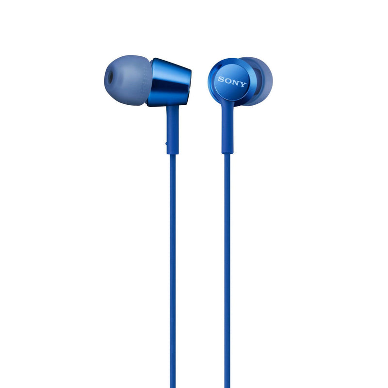 Sony MDR-EX155AP In-Ear Headphones (Blue) MDREX155APLI