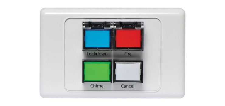 Lockdown / Fire / Chime / Cancel Remote Wall Plate