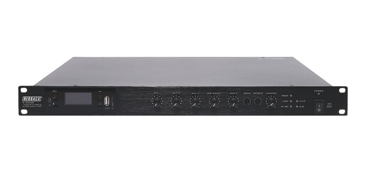 Compact 100V Class D Bluetooth PA Mixer Amplifier 240W