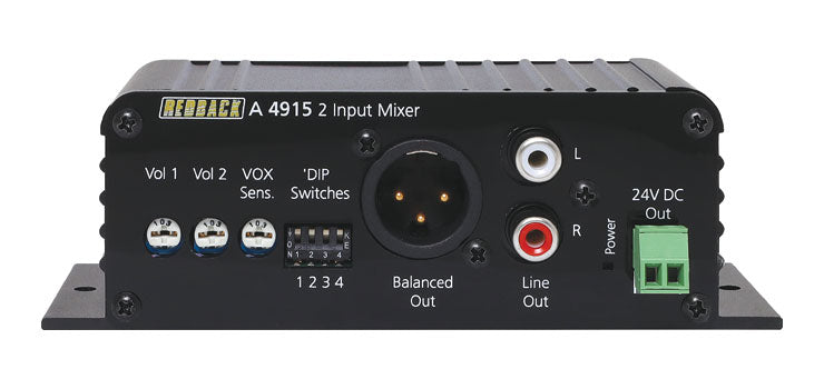 2 Input Mini Mixer With Vox Muting (XLR)