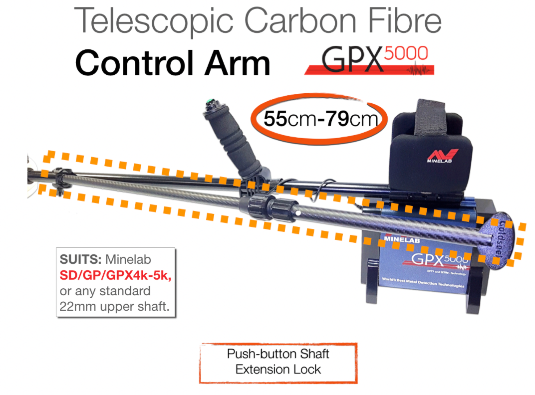 Goldseekr Telescopic Swing Arm Minelab GPX4500/4800/5000 AC001X