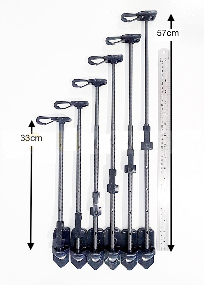 Goldseekr Detector Bungee Strut (Hip Stick) Adjustable Metal AC005