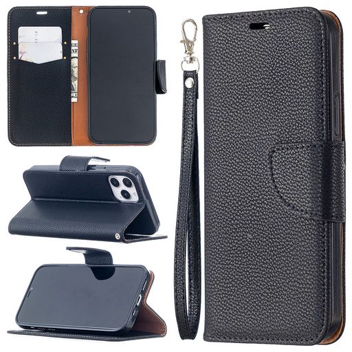 iPhone 12 Litchi Horizontal Flip Leather Case With Card Holder & Stand ALC9156-102