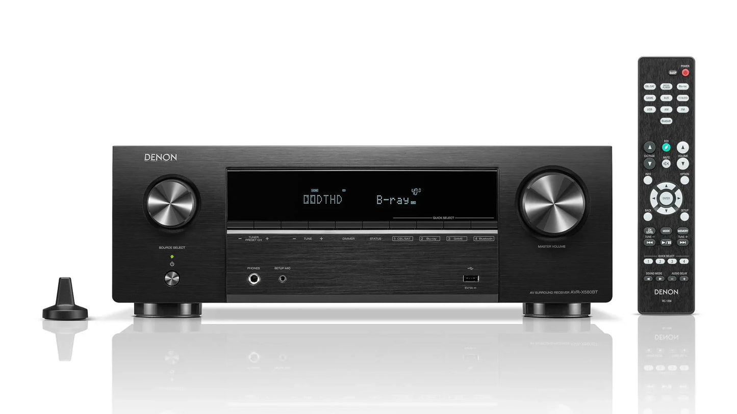 Denon AVR-X580 BT 5.2ch AV Receiver AVR-X580BT
