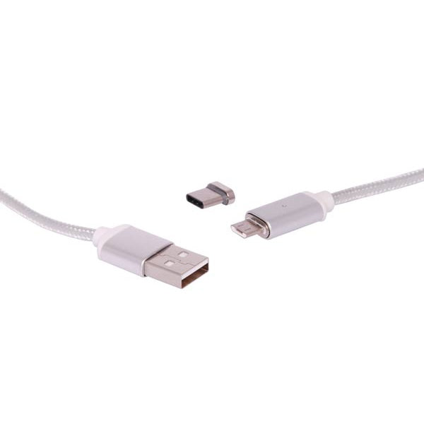 Magnetic USB C & Micro B Charge Lead 1M P1896