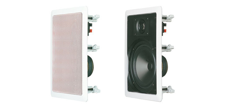 165mm 35W 2 Way Rectangular In-Wall Ceiling Speaker Pair