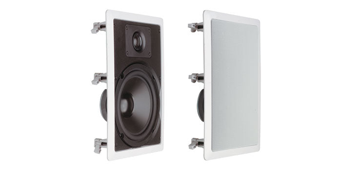 200mm 40W 2 Way Rectangular In-Wall Ceiling Speaker Pair