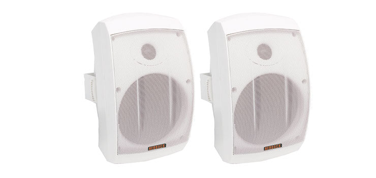 30W 2 Way 8 Ohm/100V White Wall Speakers Pair
