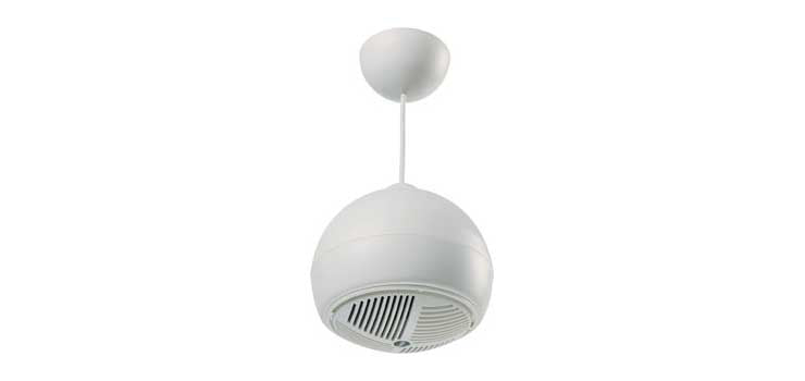 15W 100V Line White Ball Pendant Ceiling Speaker