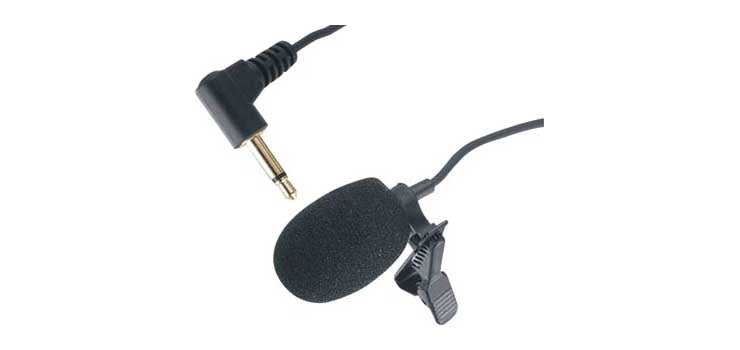 UHF Tour Guide System Replacement Lapel Microphone