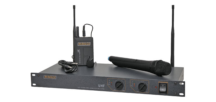 UHF Wireless Microphone System 2 Ch With Handheld & Beltpack