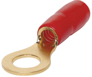 8G 9mm Ring Crimp Connector Red