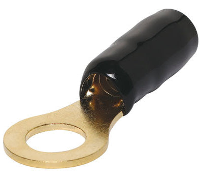 8G 9mm Ring Crimp Connector Black
