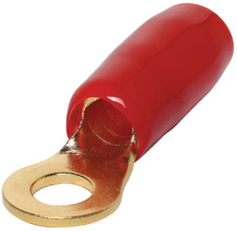 4G 9mm Ring Crimp Connector Red