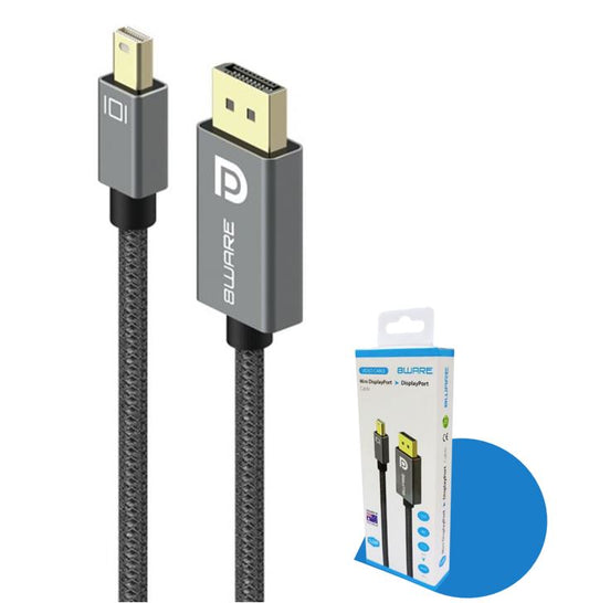 8ware Mini Displayport Male To Displayport Male Cable 4k 60hz Pro Series Cb8w-mdpdp