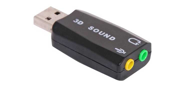 USB Sound Card Adapter Dongle