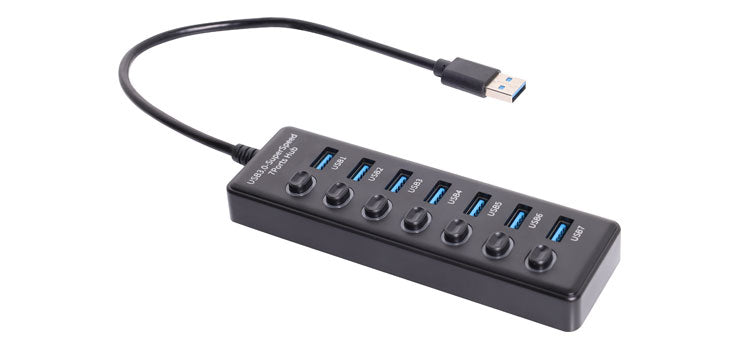 7 Port Powered USB Hub With Switching D2362A