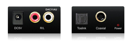 Bluestream Digital To Analogue Convertor Opt/Coax In To RCA L&R Out DAC11AU