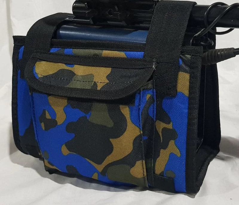 Control Box Cover GPX / GP / SD BLUE CAMO with Finds Pouch '126028