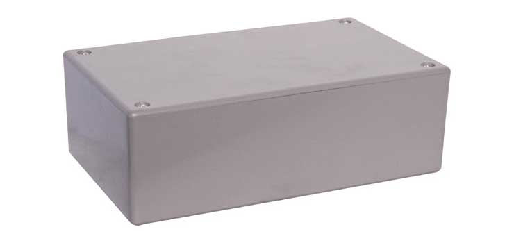 UB1 (157Lx95Wx53Hmm) Grey ABS Jiffy Box