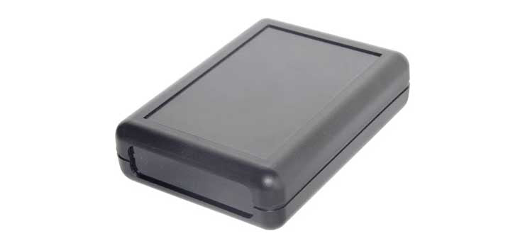 75Wx105Dx25Hmm Black Handheld Box