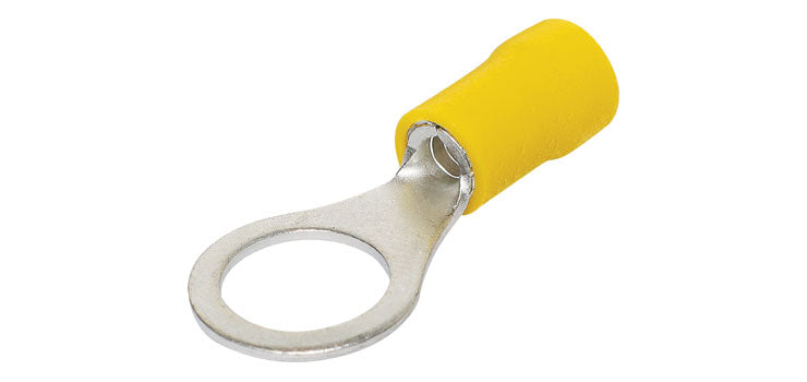 Yellow 10mm Ring Crimp Pk 10