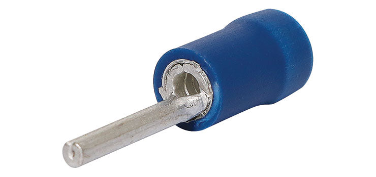 Blue Pin Terminal Crimp Pk 10