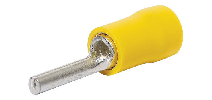 Yellow Pin Terminal Crimp Pk 10