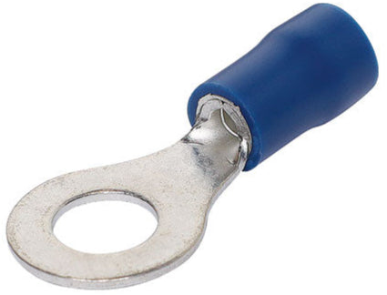Blue 6mm Ring Crimp Pk 10