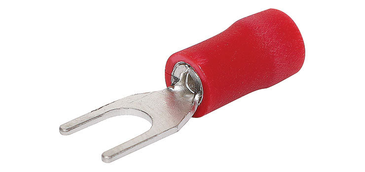 Red 5mm Fork Crimp Pk 1000