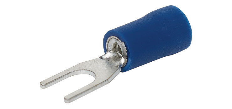 Blue 4mm Fork Crimp Pk 1000