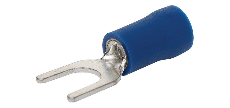 Blue 3mm Fork Crimp Pk 1000