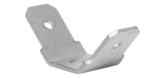 6.3mm 2 Way Male Chassis Mount Spade Pk 10